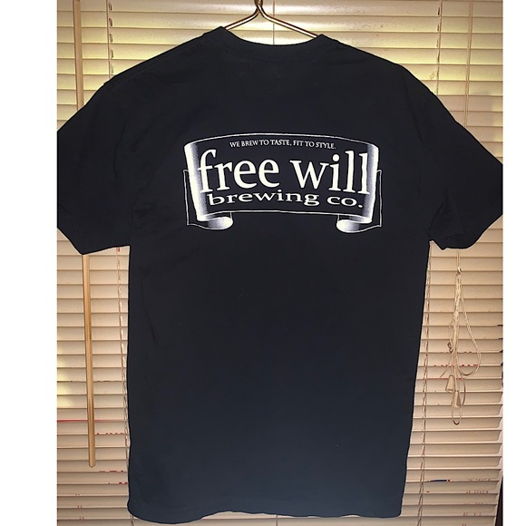 Free wheel brewing company double sided graphic T-shirt. Size M Next Level - Picture 2 of 6